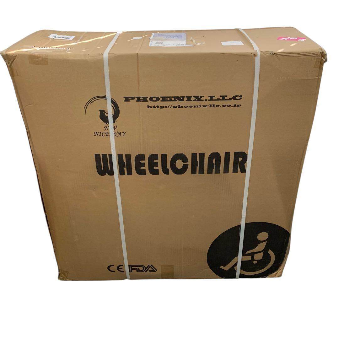 【新品・未開封】ナイスウェイ8 自走式折りたたみ 介助 車椅子 ルビーレッド ①