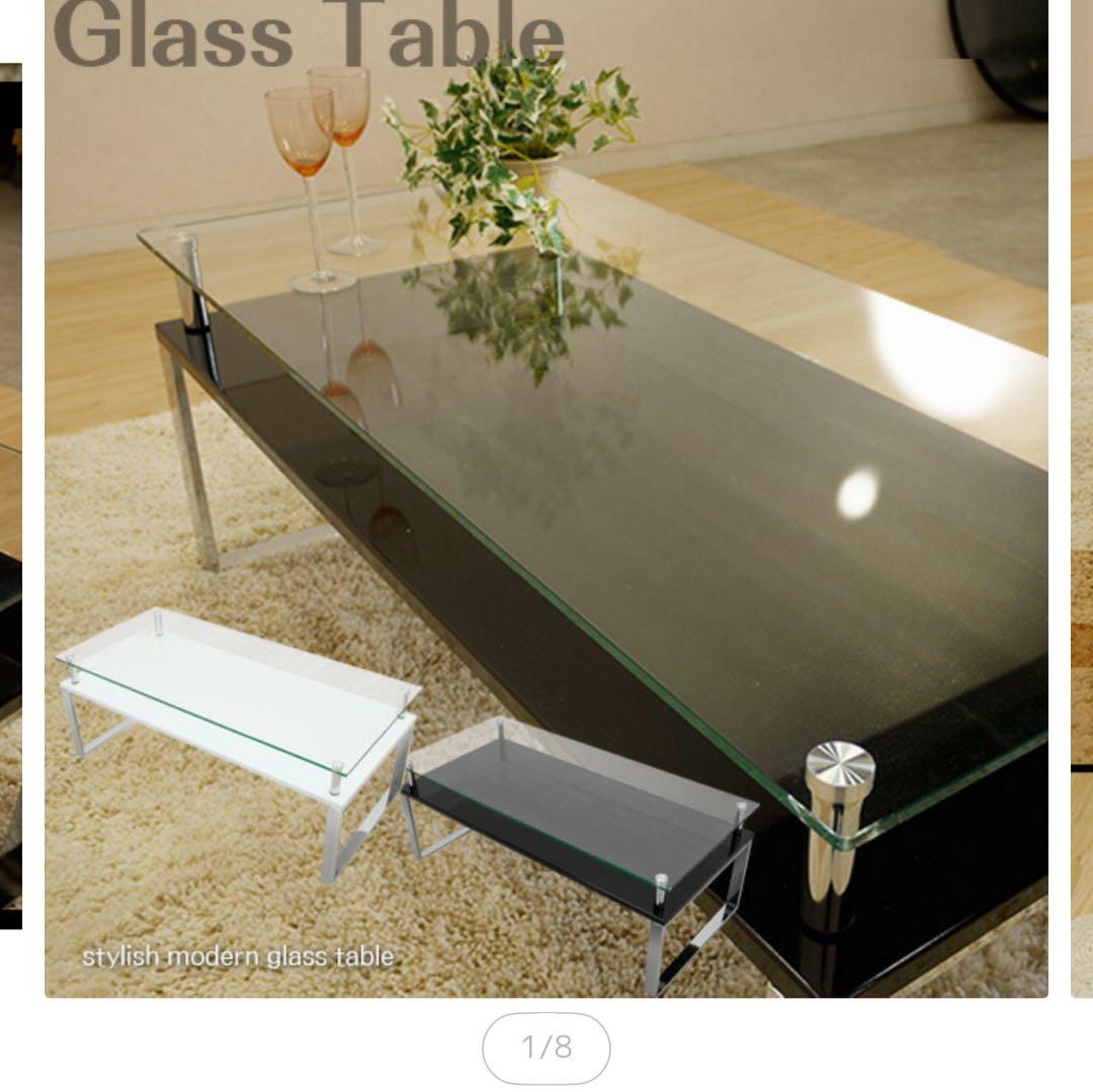 ガラステーブル 大きめ ホワイト