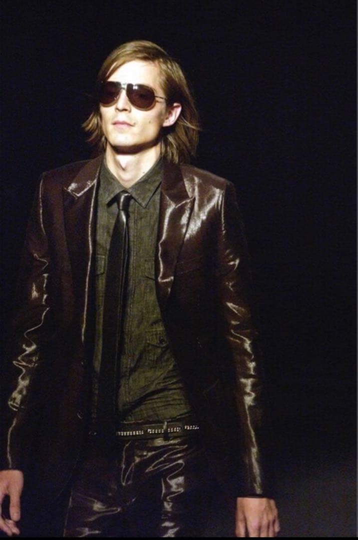 Dior homme 2004年代　ハトメ　チェーンベルト エディ　strip