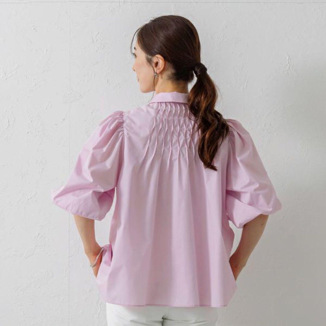【SONO/ソーノ】ラジアルウェーブパフィフレアブラウス