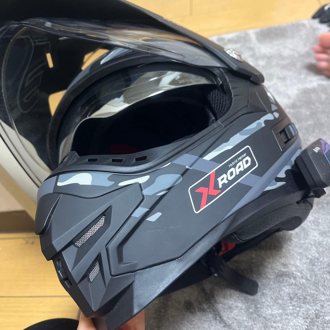 WINS X-ROAD ハイブリッドヘルメット DVS ダブルバイザーXL