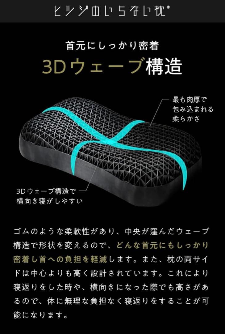 【23%OFF・ほぼ新品】正規品 ヒツジのいらない枕® 極柔モデル