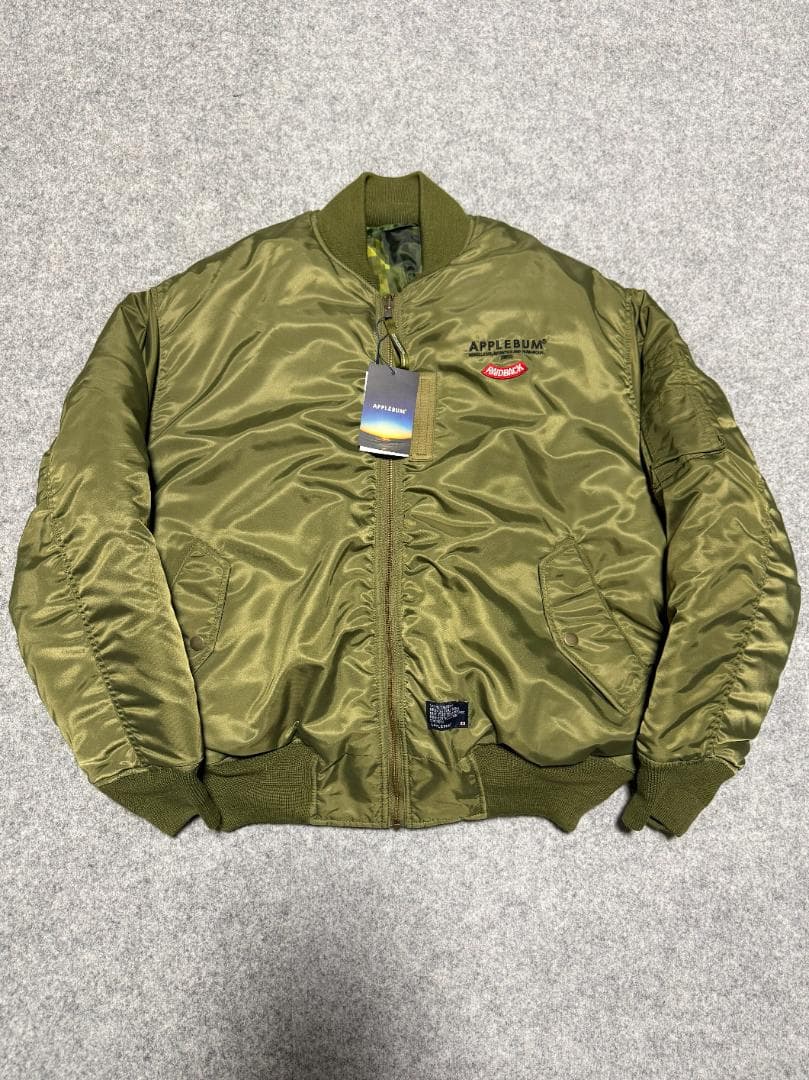 ジャケット・アウター APPLEBUM raidback fabric Pixel Camo MA-1