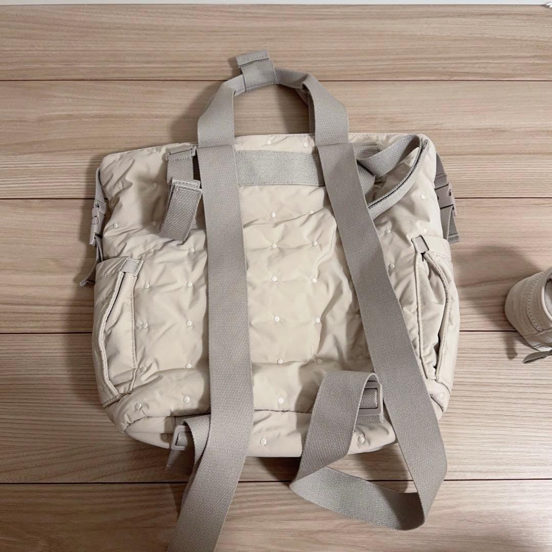 ZARA キルティング マザーズバッグ リュック おしゃぶりホルダー