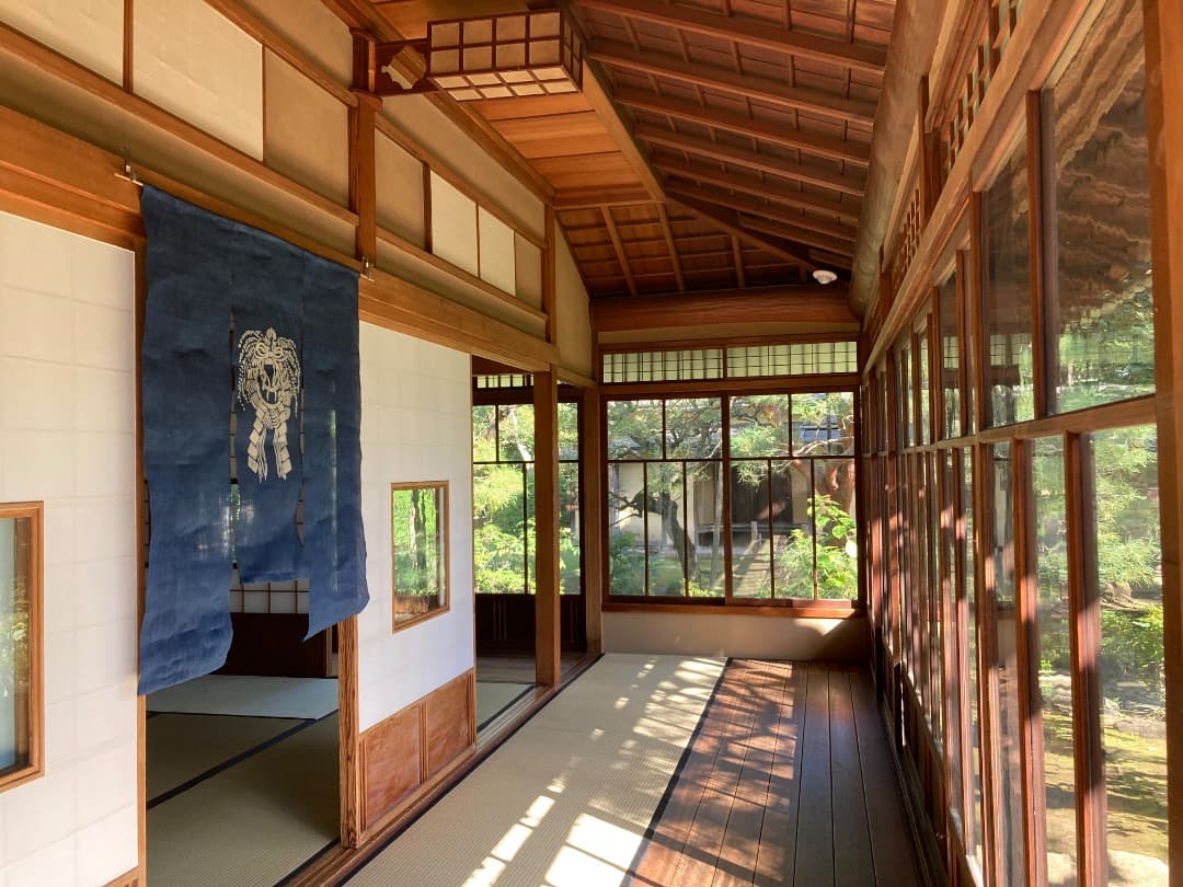 藍染　正月飾り　しめ縄　暖簾