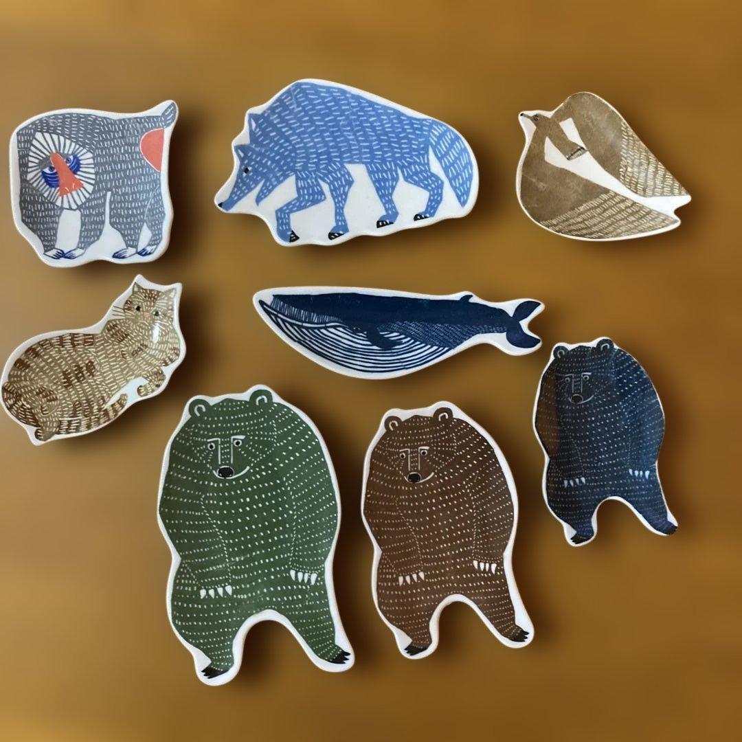 美品　倉敷意匠 KATAKATA 印判手の豆皿 8枚セット