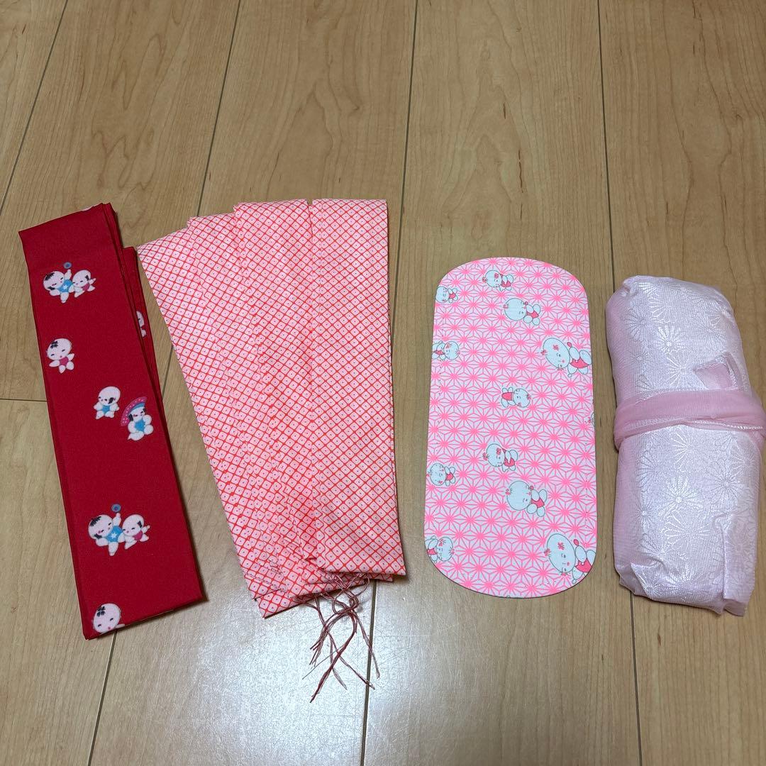 187 正絹　黄緑×総絞り　疋田　 7歳 七五三着物セット　和装小物　袋帯