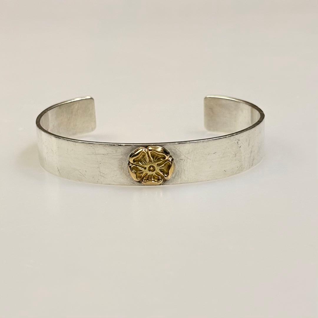 TADY&KING SV925 K18 バングルGPローズ 平打ち バングル