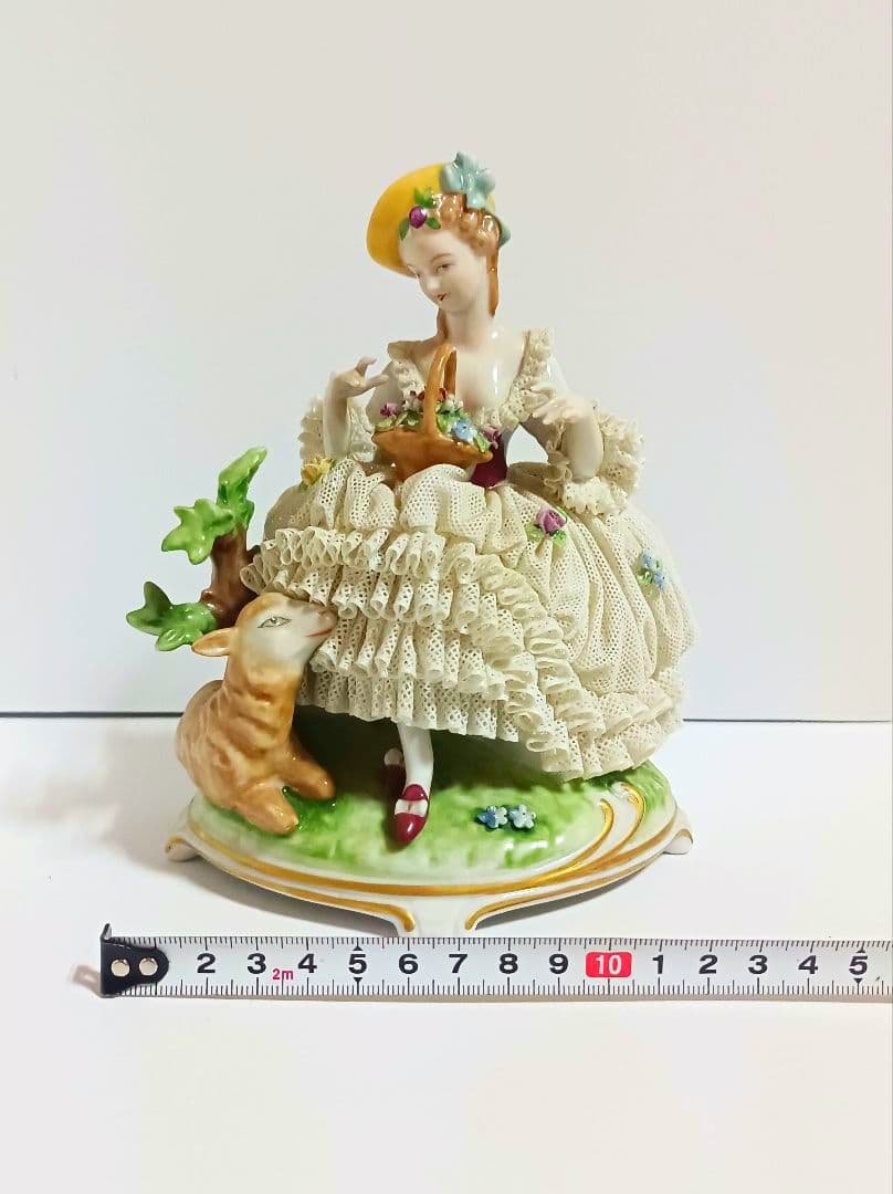 【希少】ウンターヴァイスバッハ　フィギュリン　レース人形　陶器人形