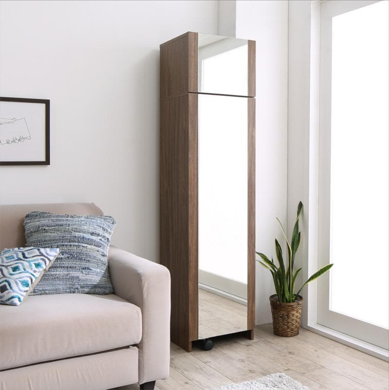 送料込 たっぷり収納 すき間ドレッサー スツール コンセント付 全身ミラーB