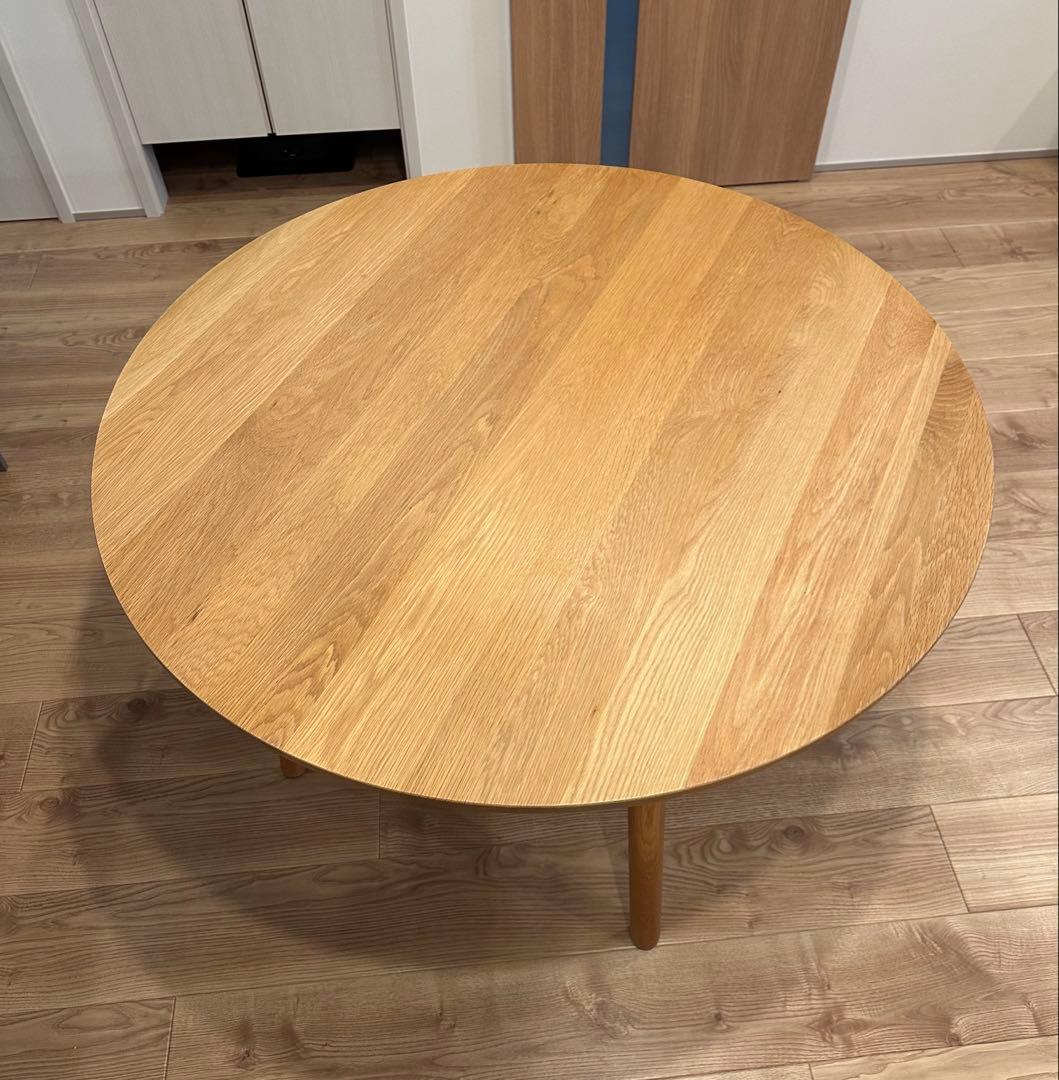 unico SOLK ラウンドダイニングテーブル　Φ1100