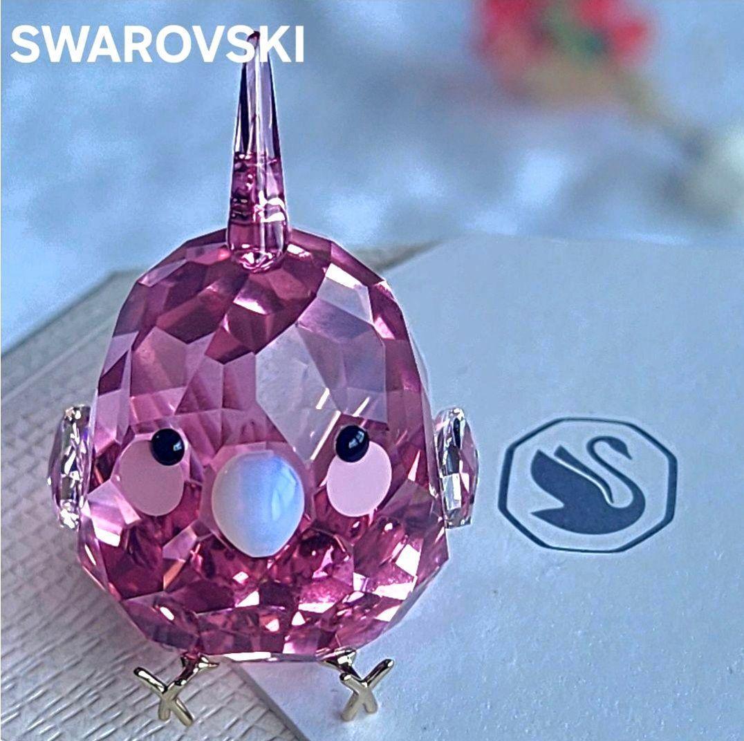 【人気✨】SWAROVSKI　スワロフスキー　ピンク　オカメインコ