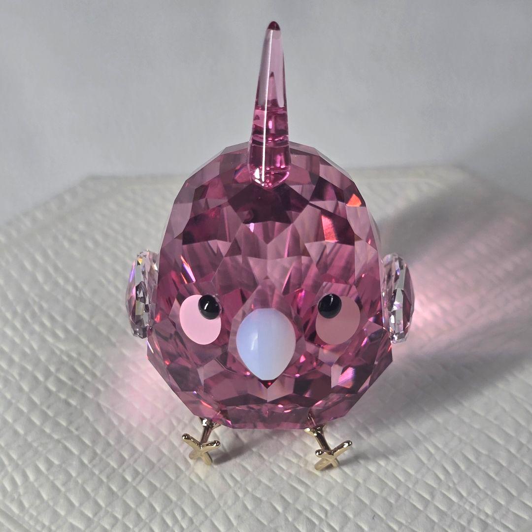 【人気✨】SWAROVSKI　スワロフスキー　ピンク　オカメインコ