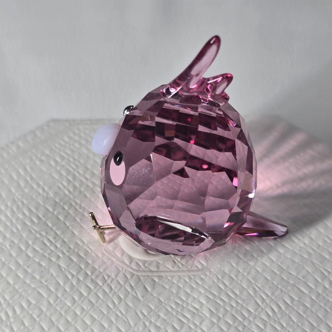 【人気✨】SWAROVSKI　スワロフスキー　ピンク　オカメインコ