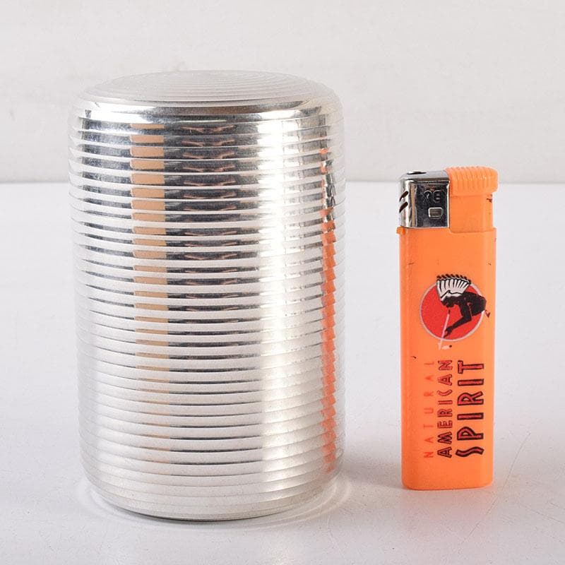 煎茶道具　錫半造　本錫　茶壷　茶心壷　約450ｇ　共箱　V　R8615