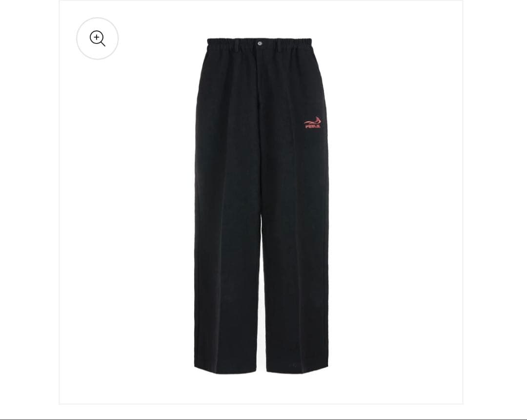 feels 上杉柊平 リネンスラックス ブラック M