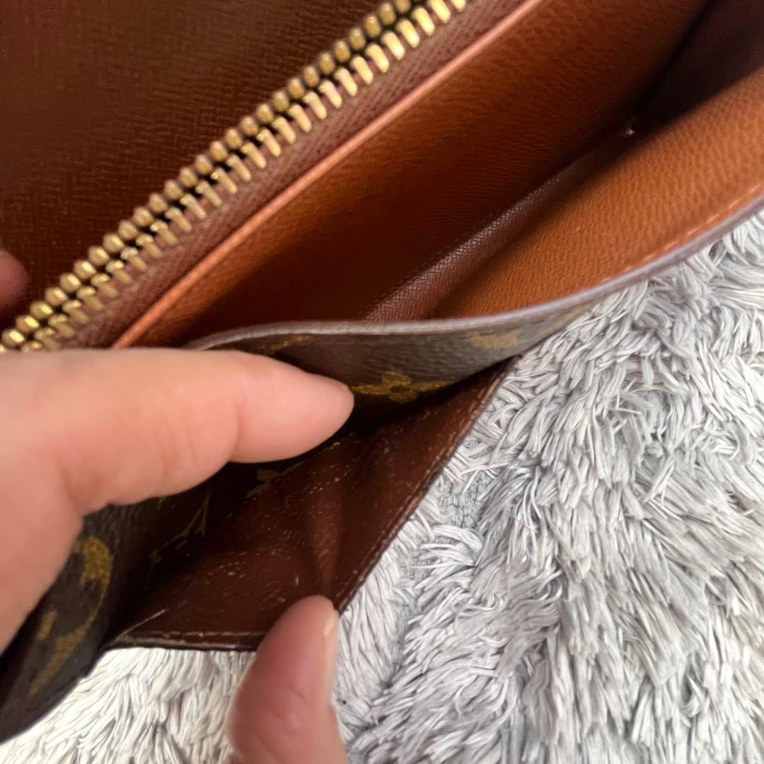 ルイヴィトン　長財布　モノグラム　ポルトモネクレディ　ブラウン