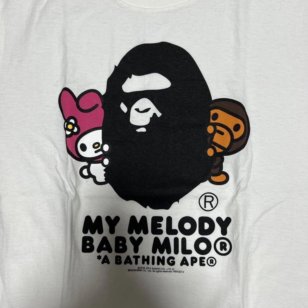 A bathing ape My melody コラボTシャツ
