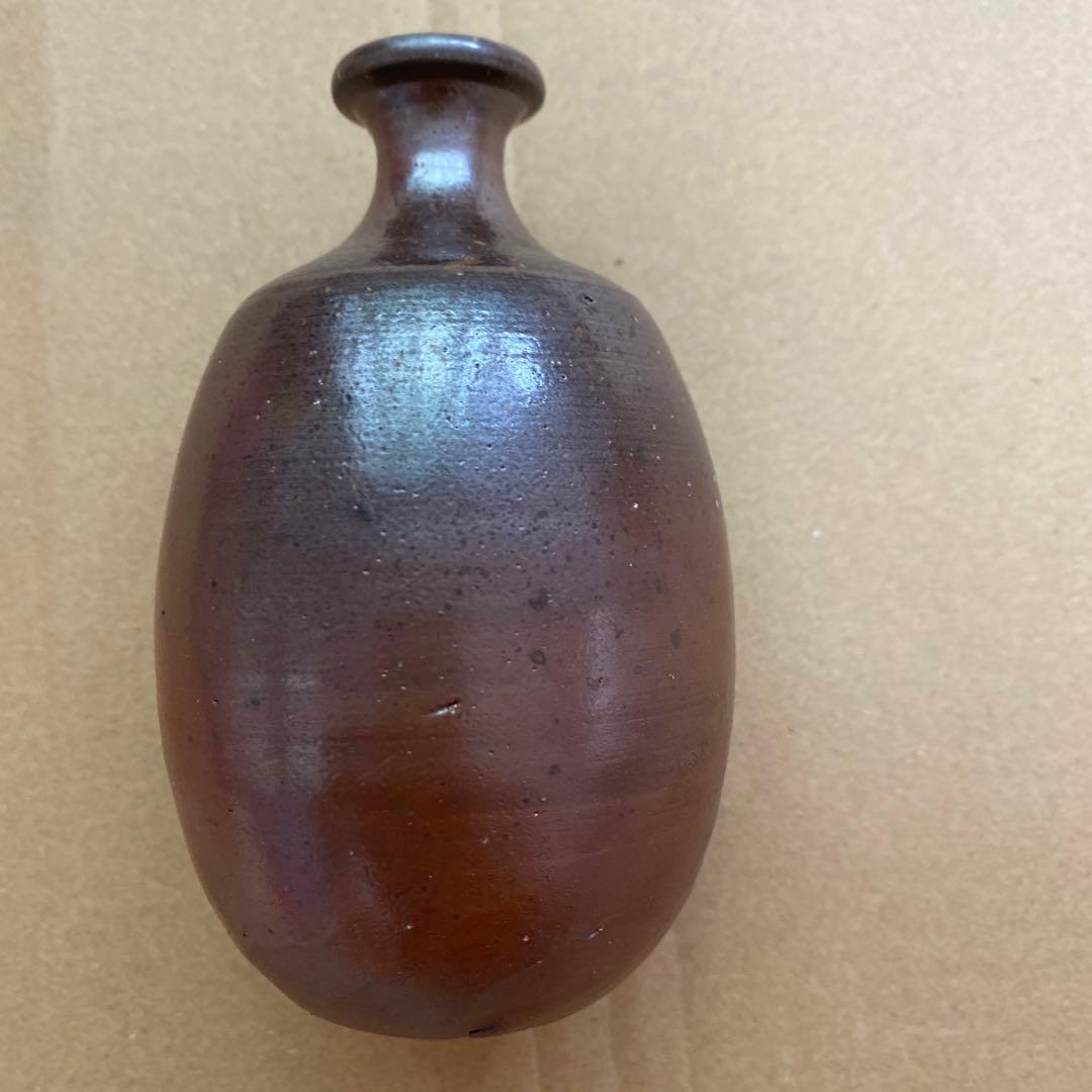 備前焼　原田陶月　共箱　　徳利