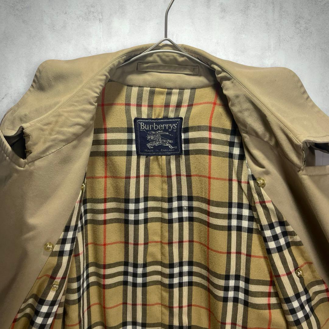 ちひひ♪Burberrys 英国製 トレンチコート ベルト付 ノバチェック