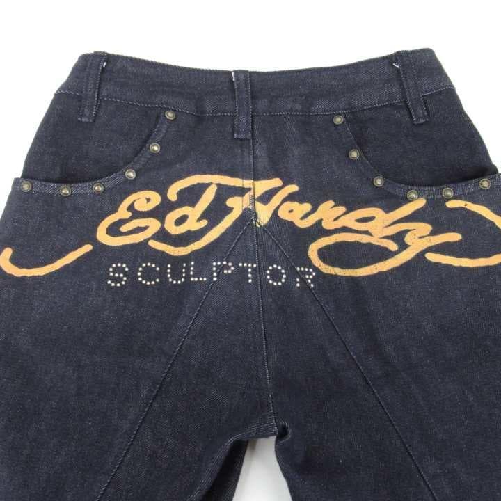 SCULPTOR×Ed Hardy Cracked Angel Denim