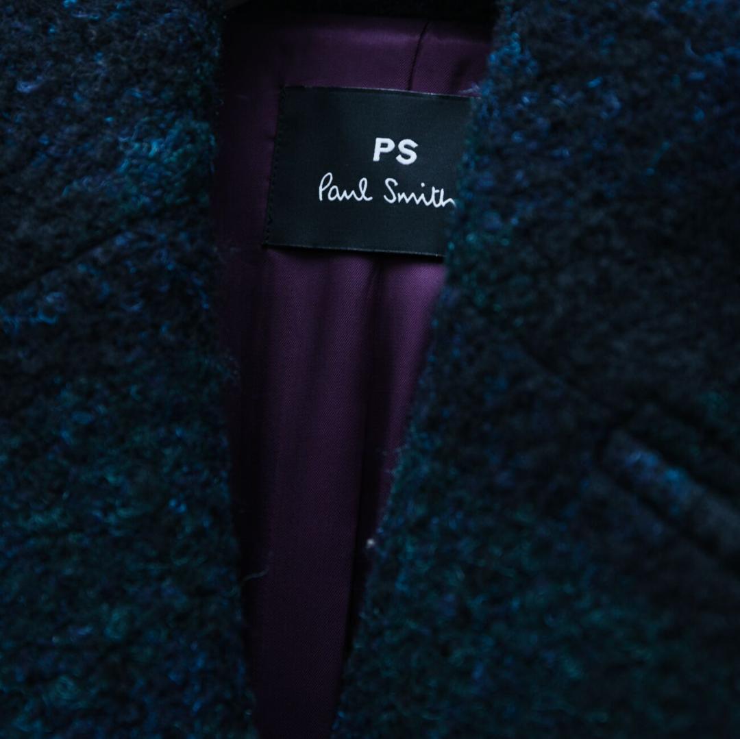 PS Paul Smith ウール混紡 シングルチェスターコート 38