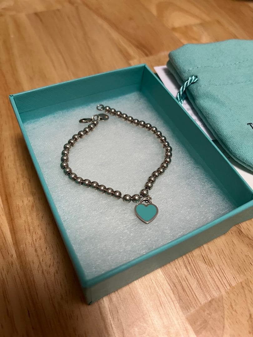 【保証書付】リターントゥ ハートタグ ビーズ ブレスレット シルバー 925