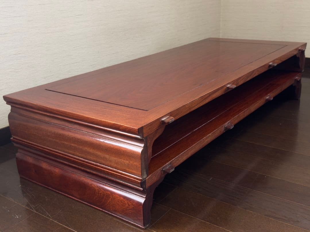 中国 高級花梨無垢材 エクステンションテーブル ※椅子は別売り