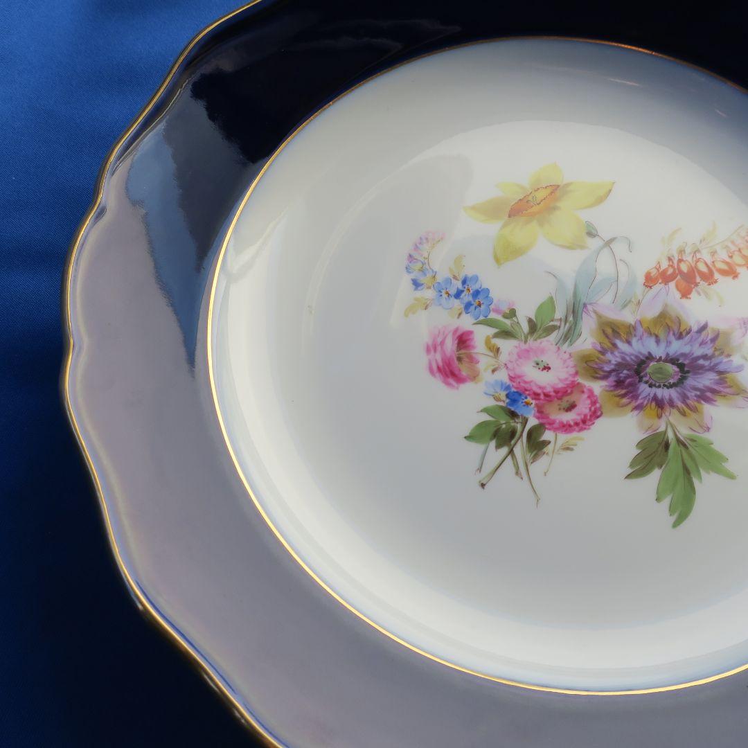 【コレクター必見】マイセンのコバルトブルー皿