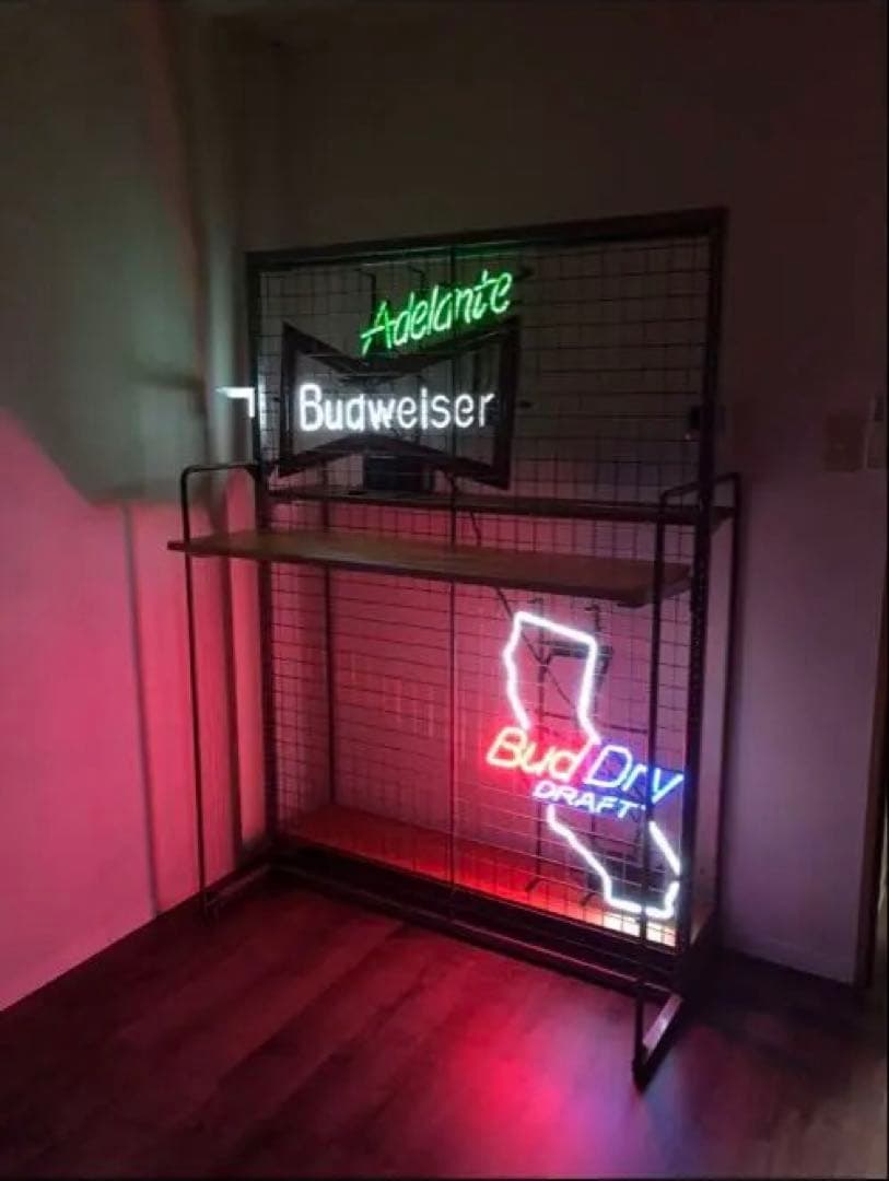 バドワイザー　ネオン　当時物