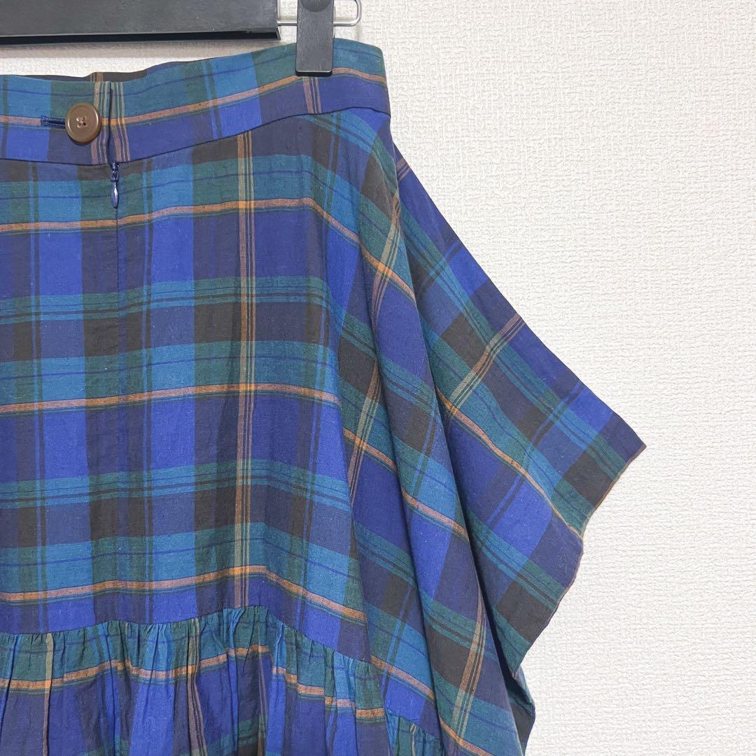 ヴィヴィアンウエストウッド　チェックスカート　変形