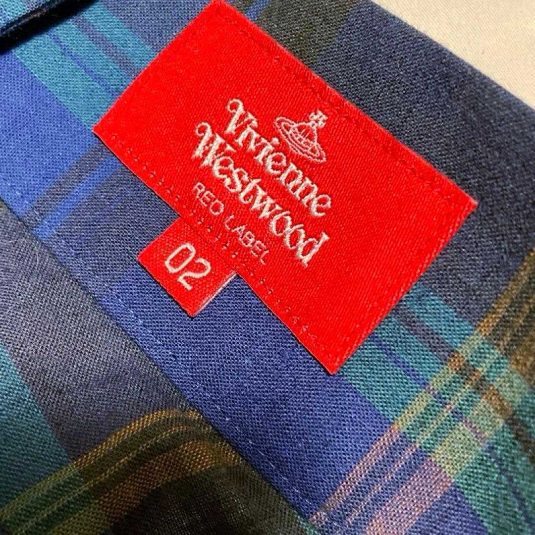 ヴィヴィアンウエストウッド　チェックスカート　変形