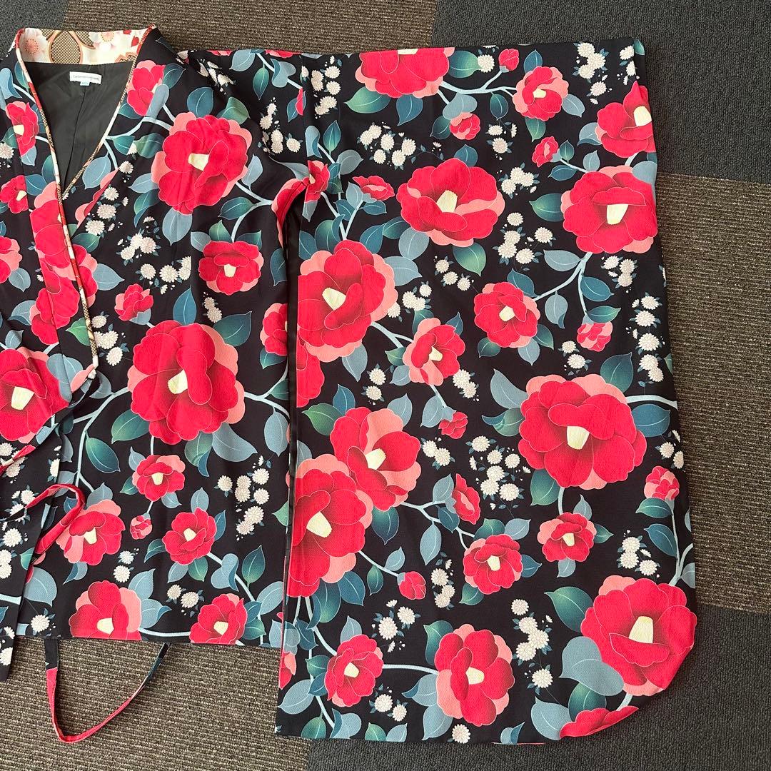 ★美品★卒業式　キャサリンコテージ 黒緑　袴セット 160cm 肌襦袢・髪飾り付