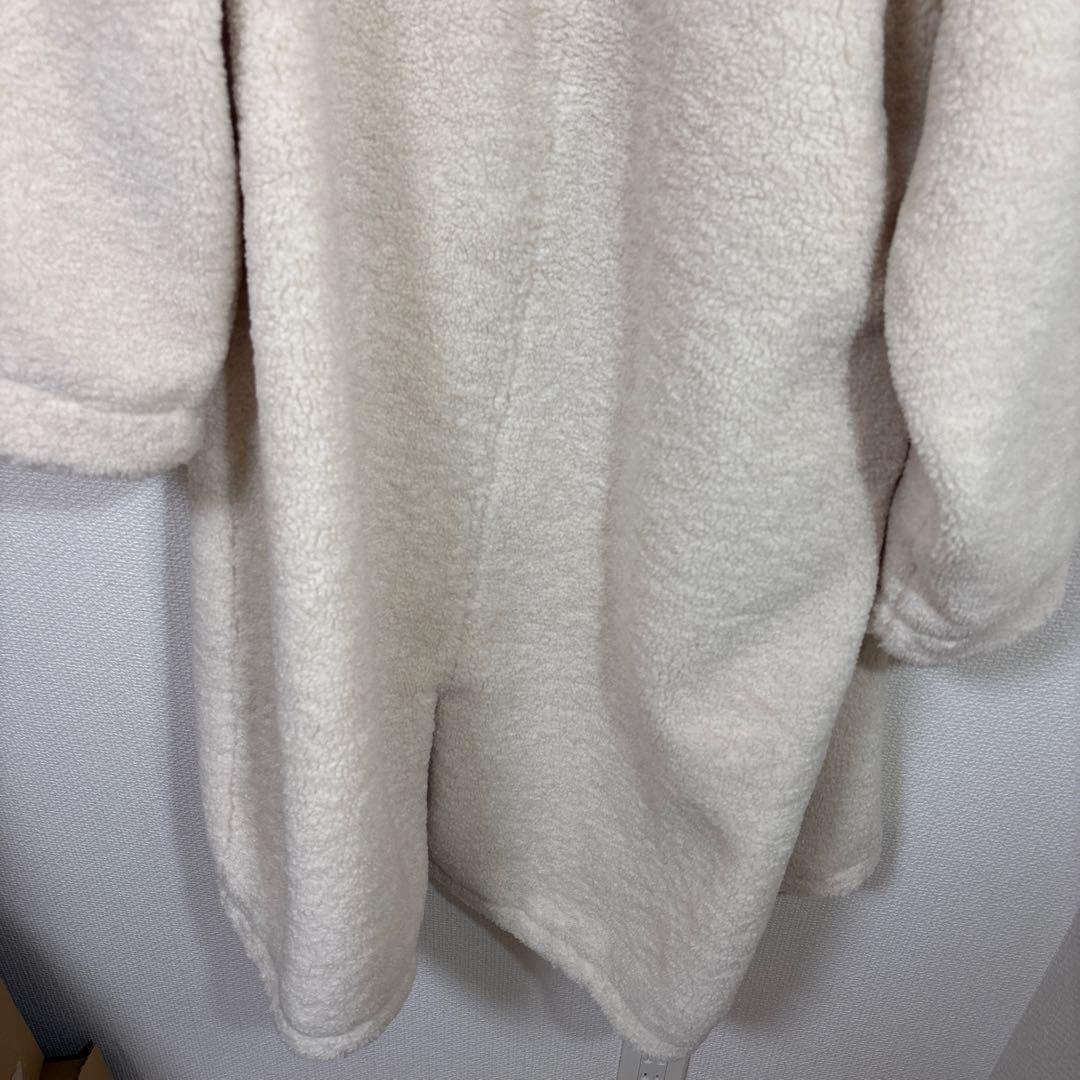 LASUD ファーボアコート　アイボリー　未使用品　サイズ9号　定価34000円