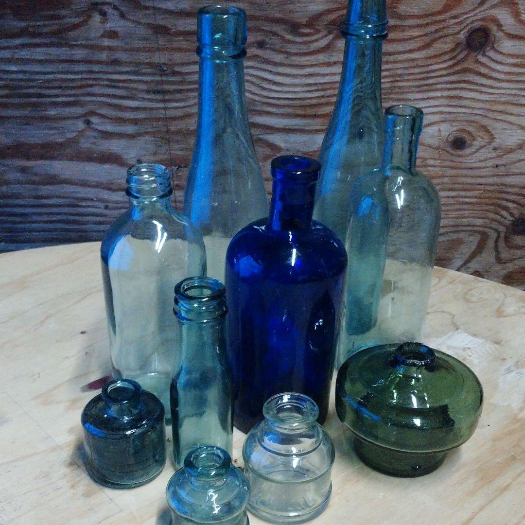 古道具 気泡 レトロ 怪しい 瓶