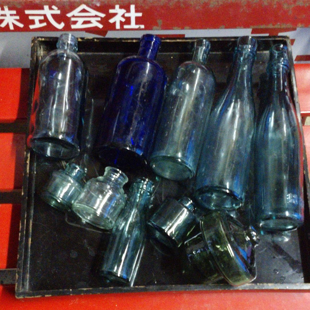 古道具 気泡 レトロ 怪しい 瓶