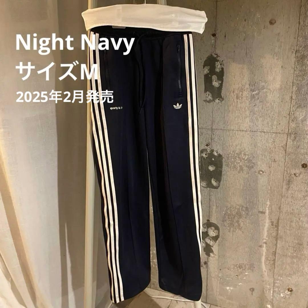 adidas sporty&rich ネイビー トラックパンツ M