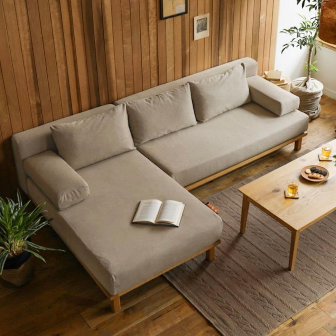 リセノ SIEVE rect unit sofa カウチセット ベージュ