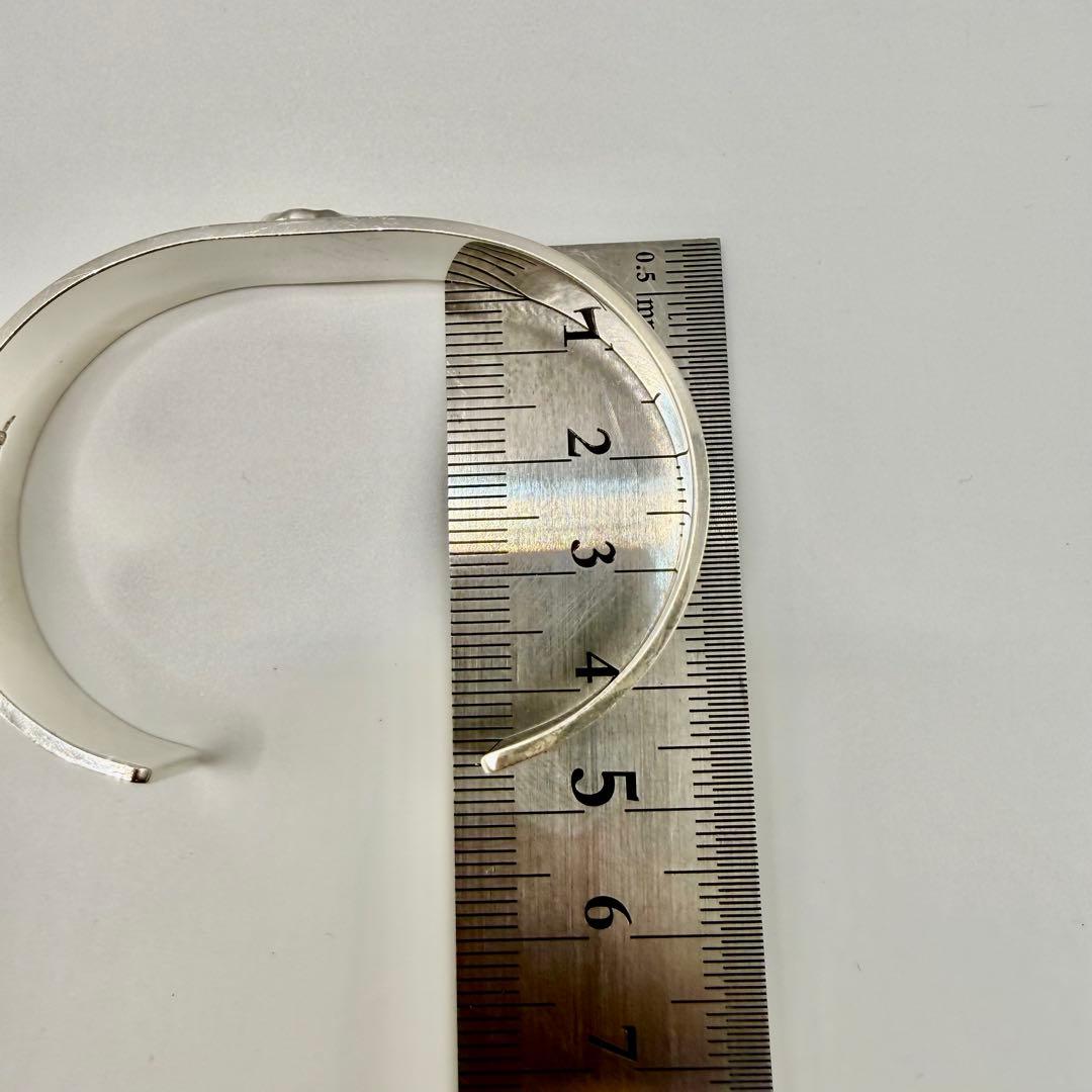 美品　タディ&キング　SVメタル付き平打ちバングル