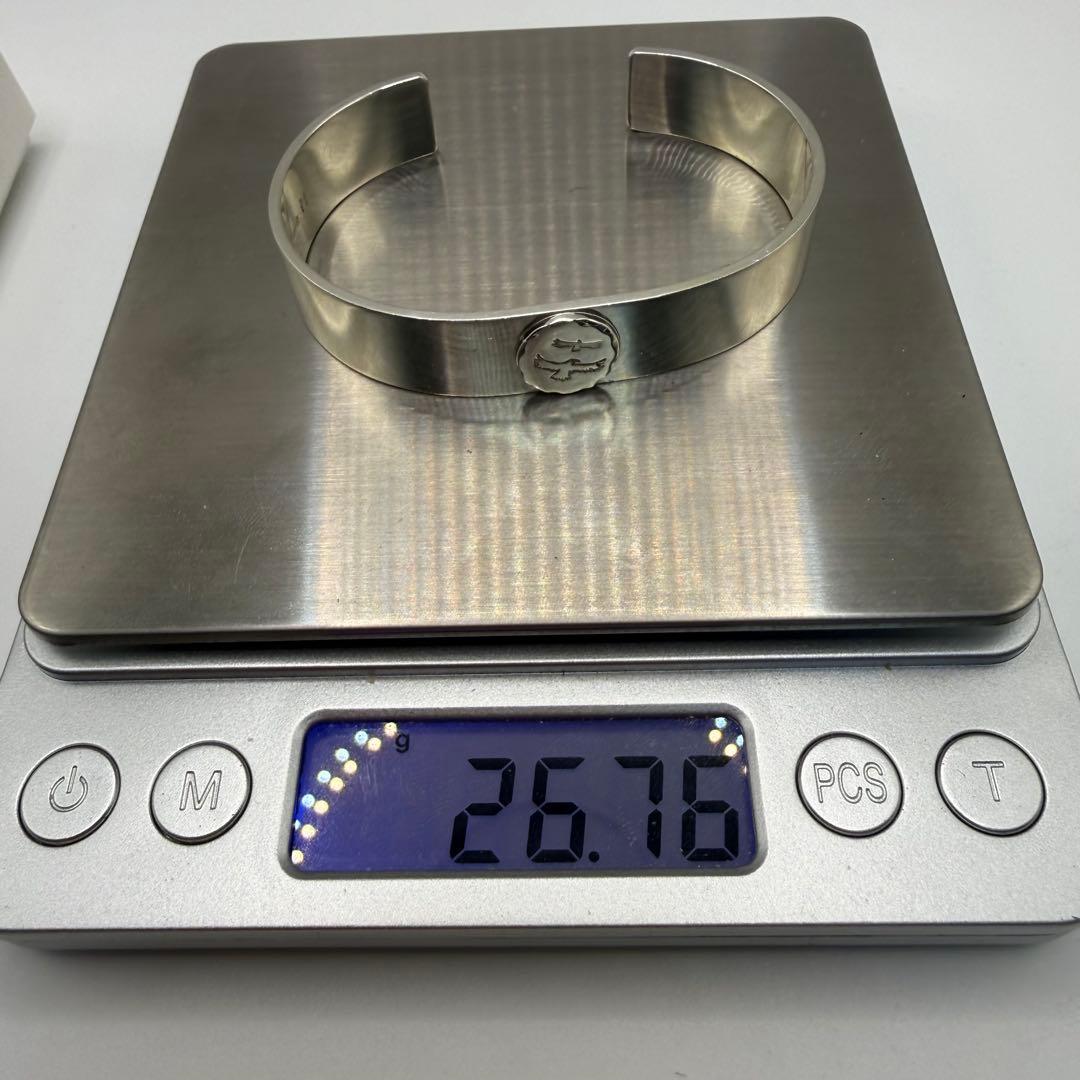 美品　タディ&キング　SVメタル付き平打ちバングル