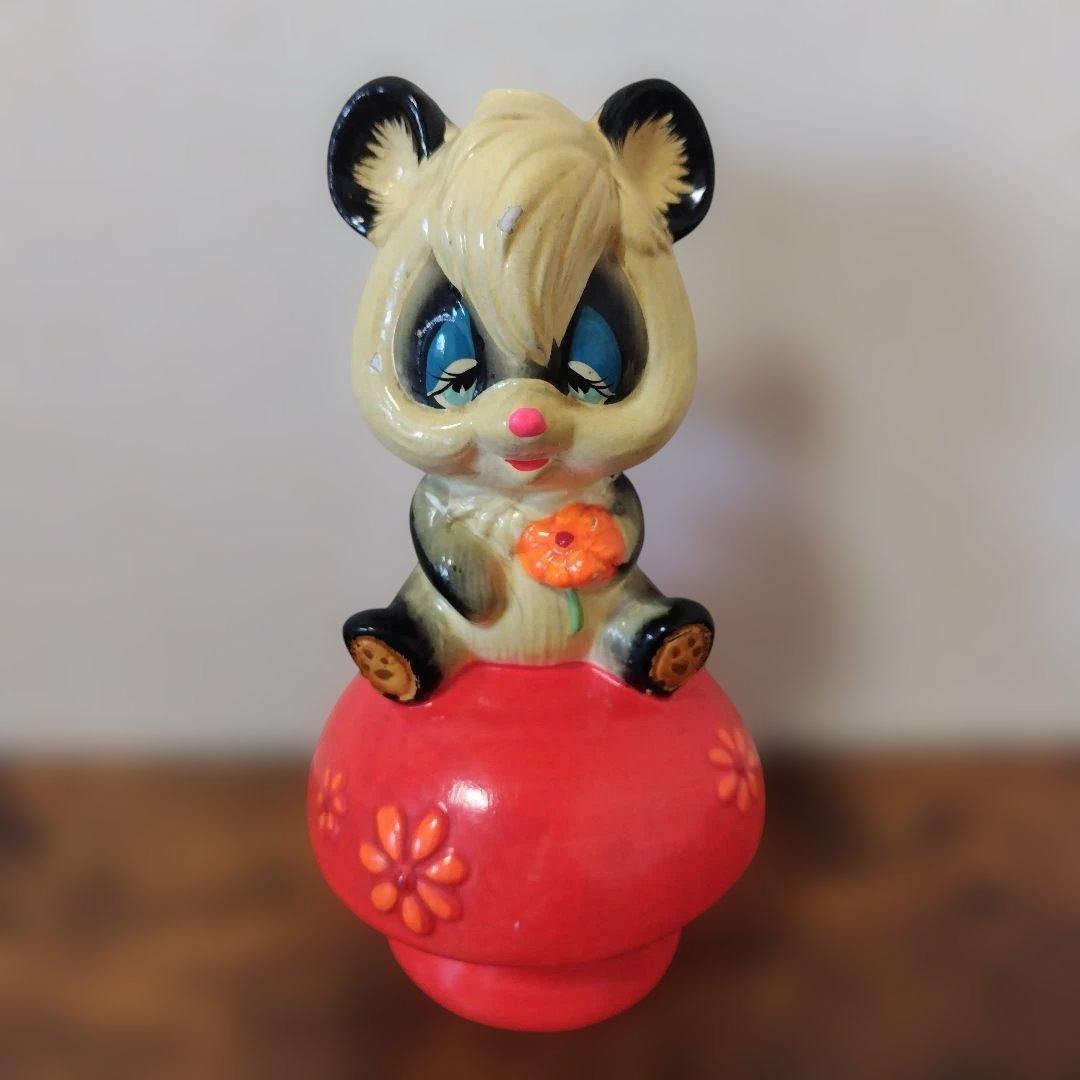 《希少》SANRIO ホールマーク パンダ 貯金箱 昭和レトロ