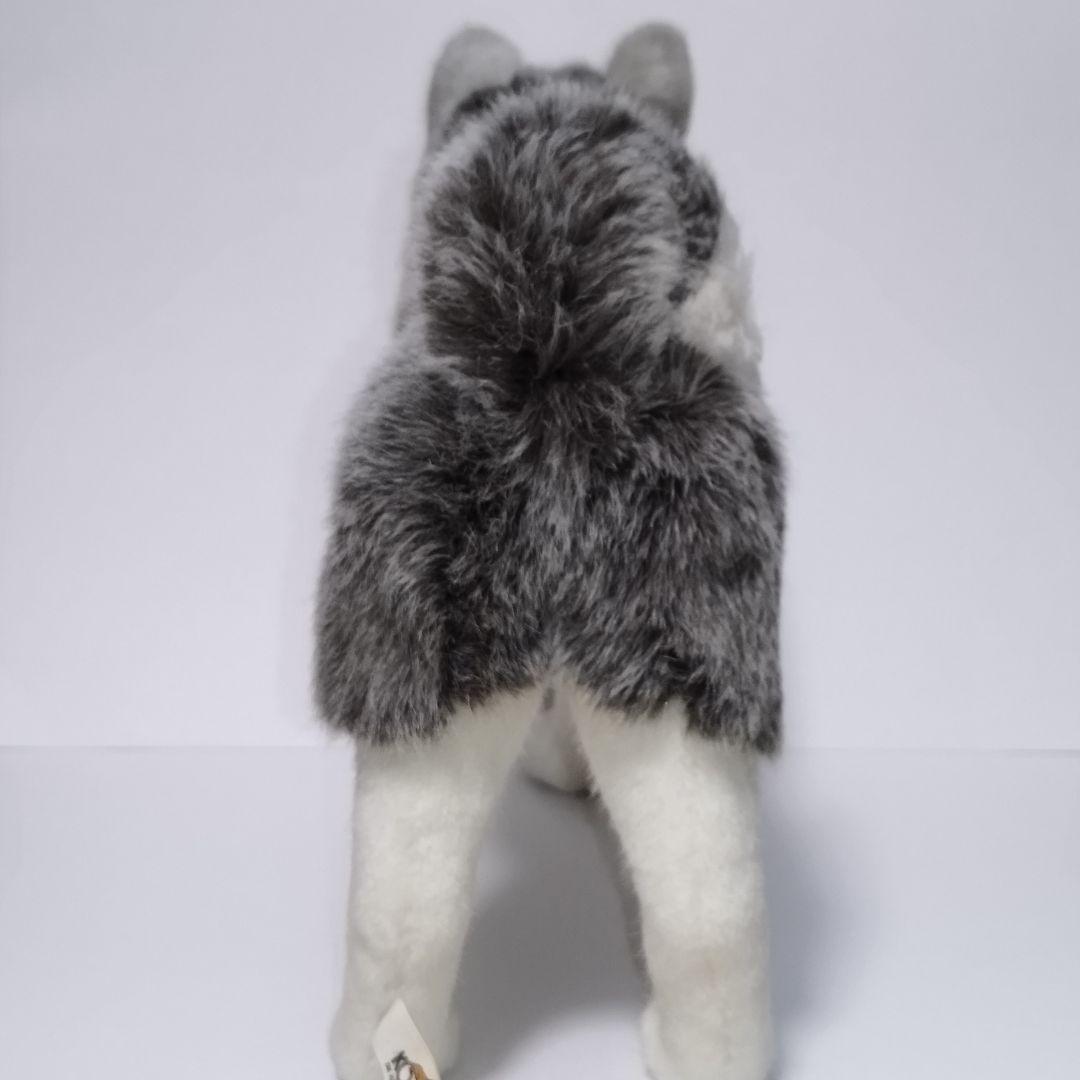 【美品】KOSEN シベリアンハスキー ぬいぐるみ 全長37cm 高さ28cm