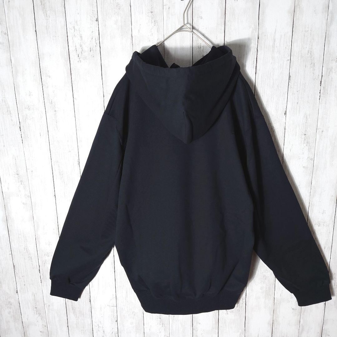 【未使用タグ付】 ダブレット　フリンジ　クリスマス　刺繍ロゴ　パーカー　黒