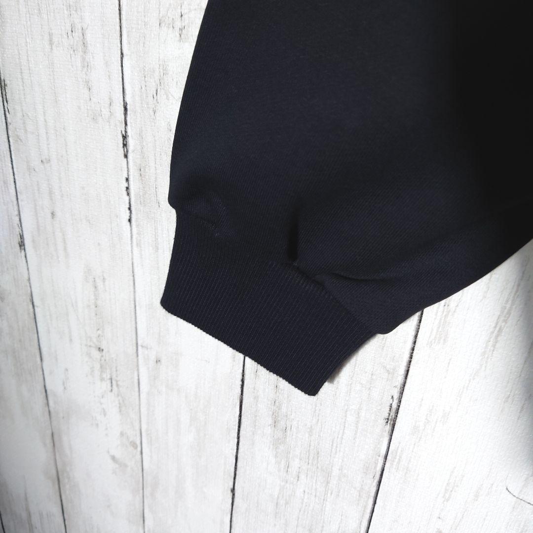 【未使用タグ付】 ダブレット　フリンジ　クリスマス　刺繍ロゴ　パーカー　黒