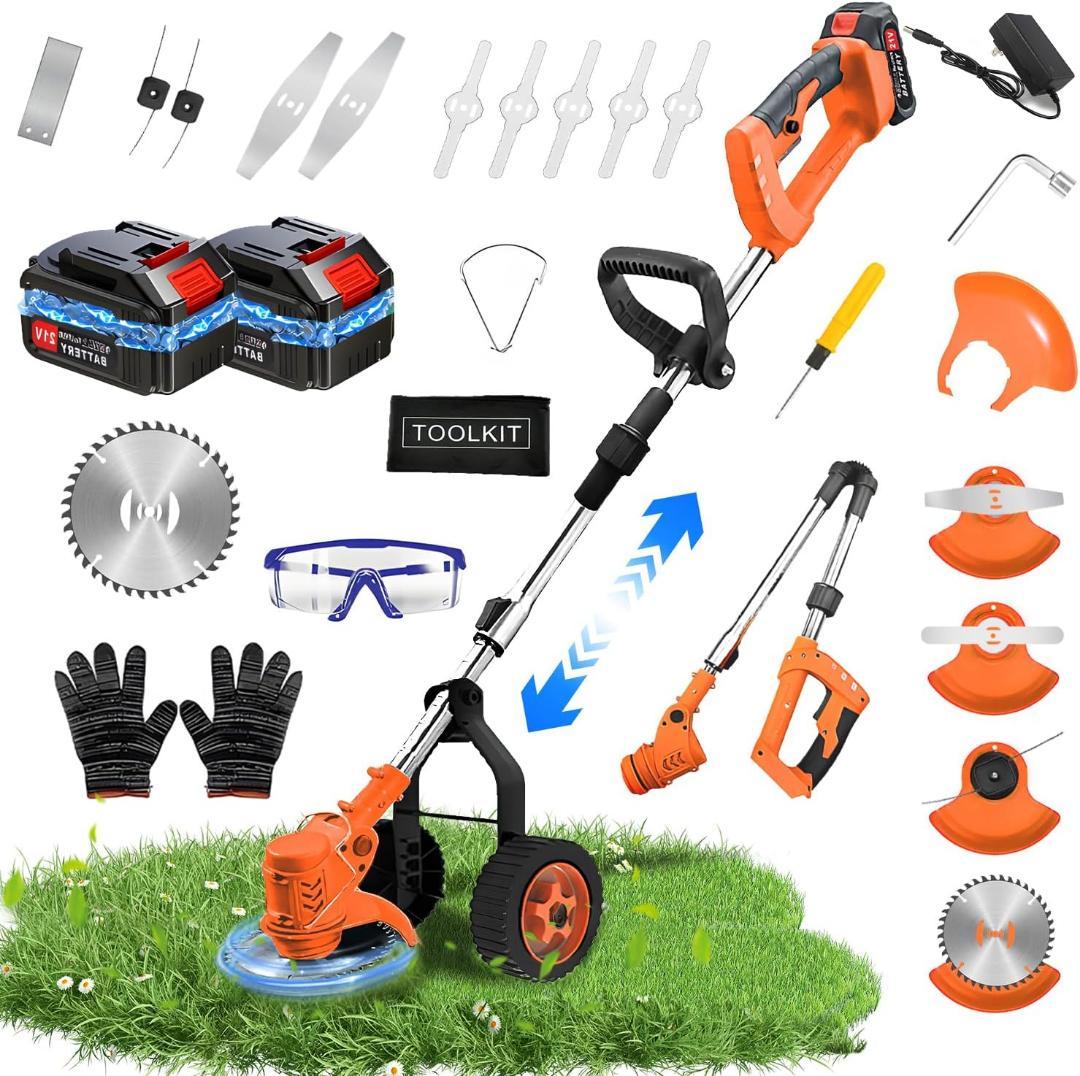 折りたたみ　充電式草刈り機 草刈り機 芝刈り機 コードレス 21V