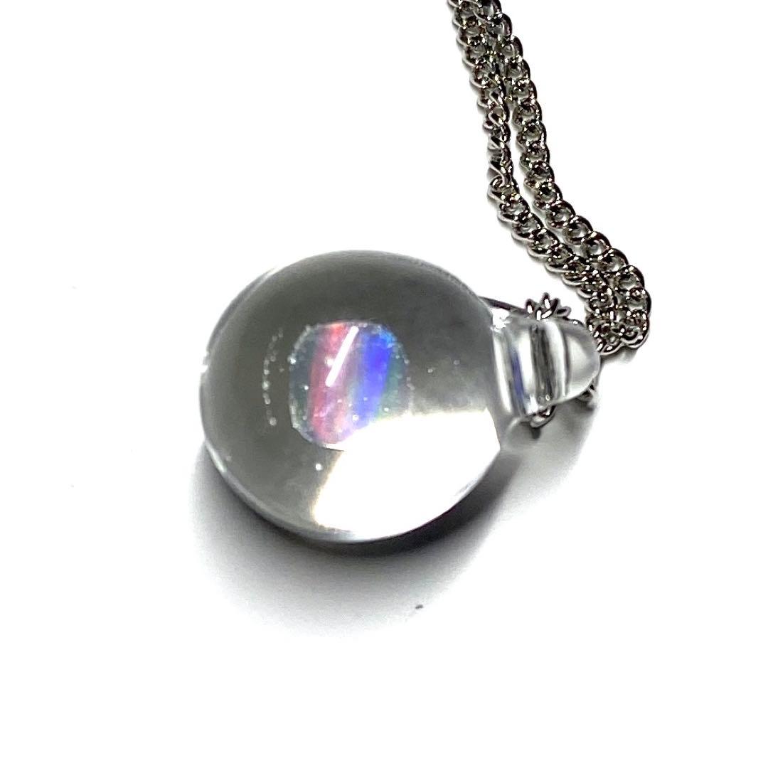 【希少！一点物！】優美なガラス細工 ペンダント 氷