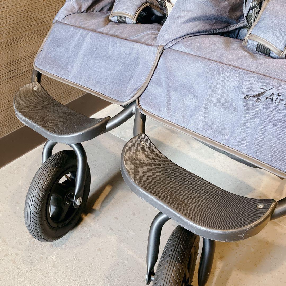 エアバギー ベビーカー ココダブル デニム ネイビー 双子 2人乗り