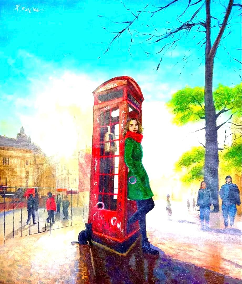 アクリル画 絵画 キャンバスF10号サイズ原画 額装無し 一点物