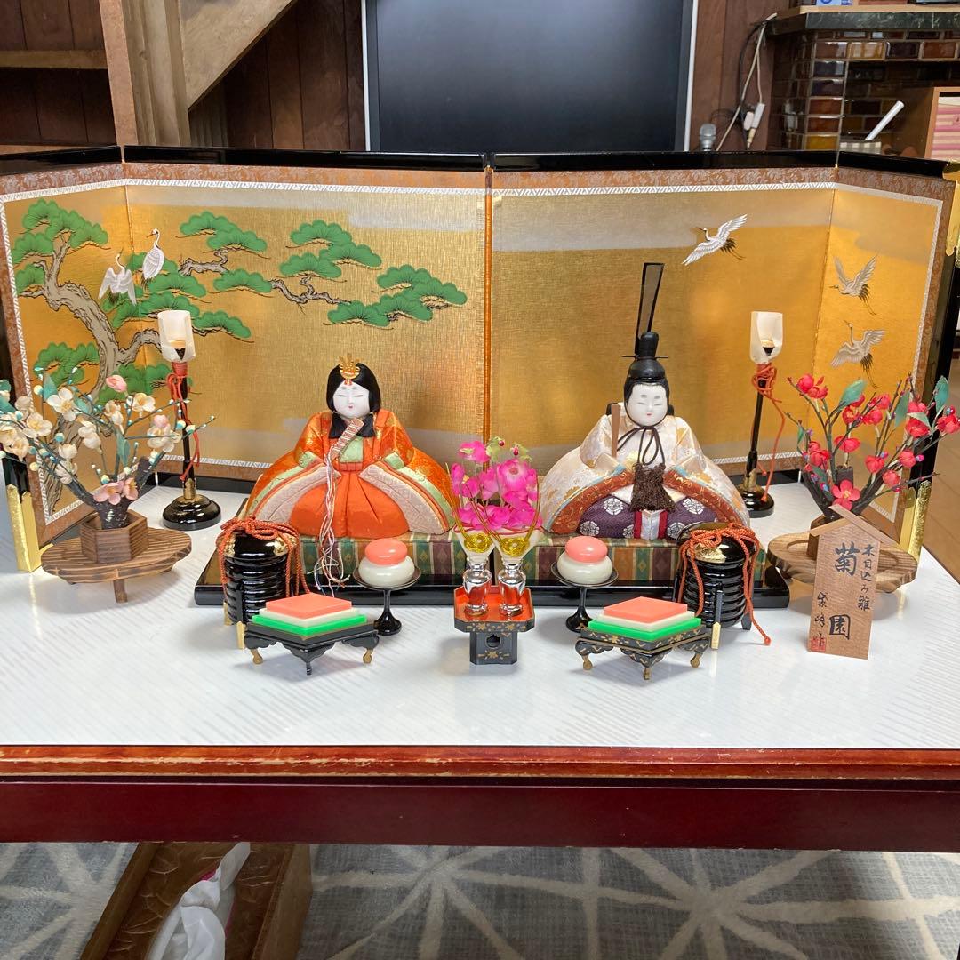￼木目込み雛人形