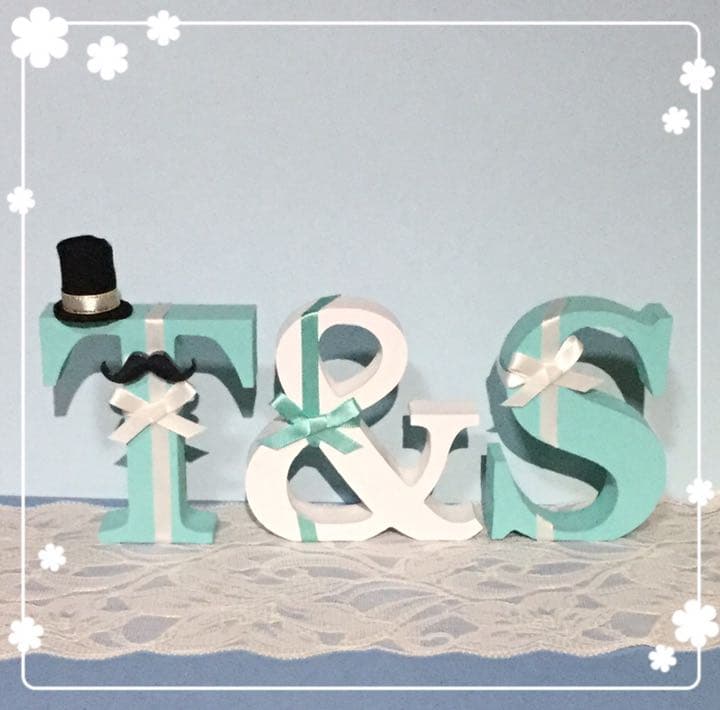 chan様確認用♡ウエディングバージョン・イニシャルオブジェ